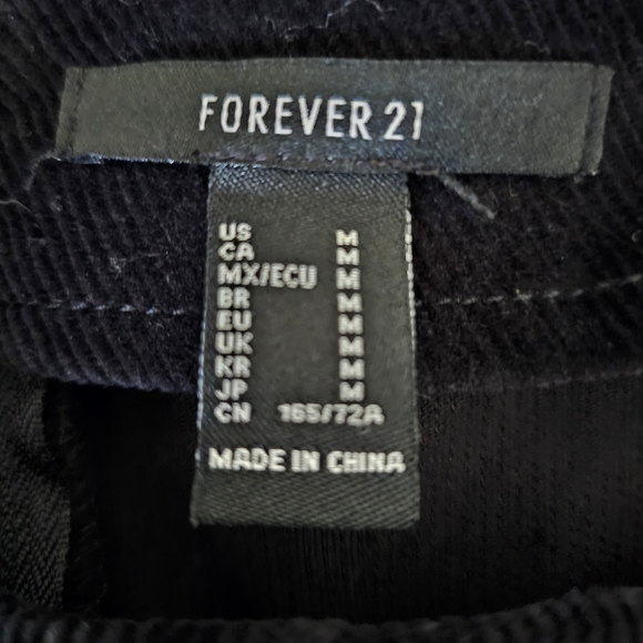 FOREVER 21 | Black Corduroy Zipup Mini Skirt - Picture 5 of 5